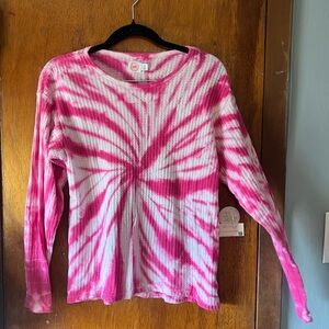 Wonder Nation Pink Ribbed Long Sleeve Sweatshirt